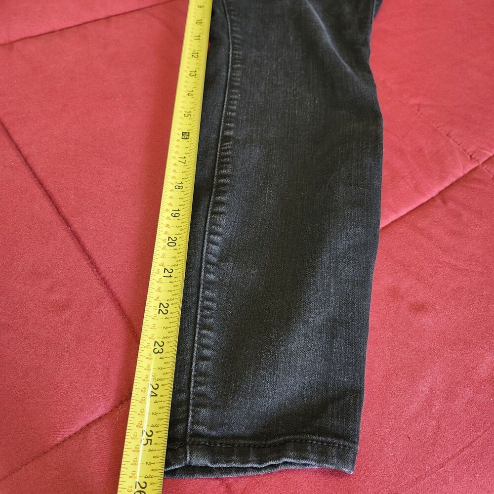 Torrid Black Skinny Jeans 10S High Rise 3 Button Fly Stretch Denim Plus Short - Picture 7 of 10